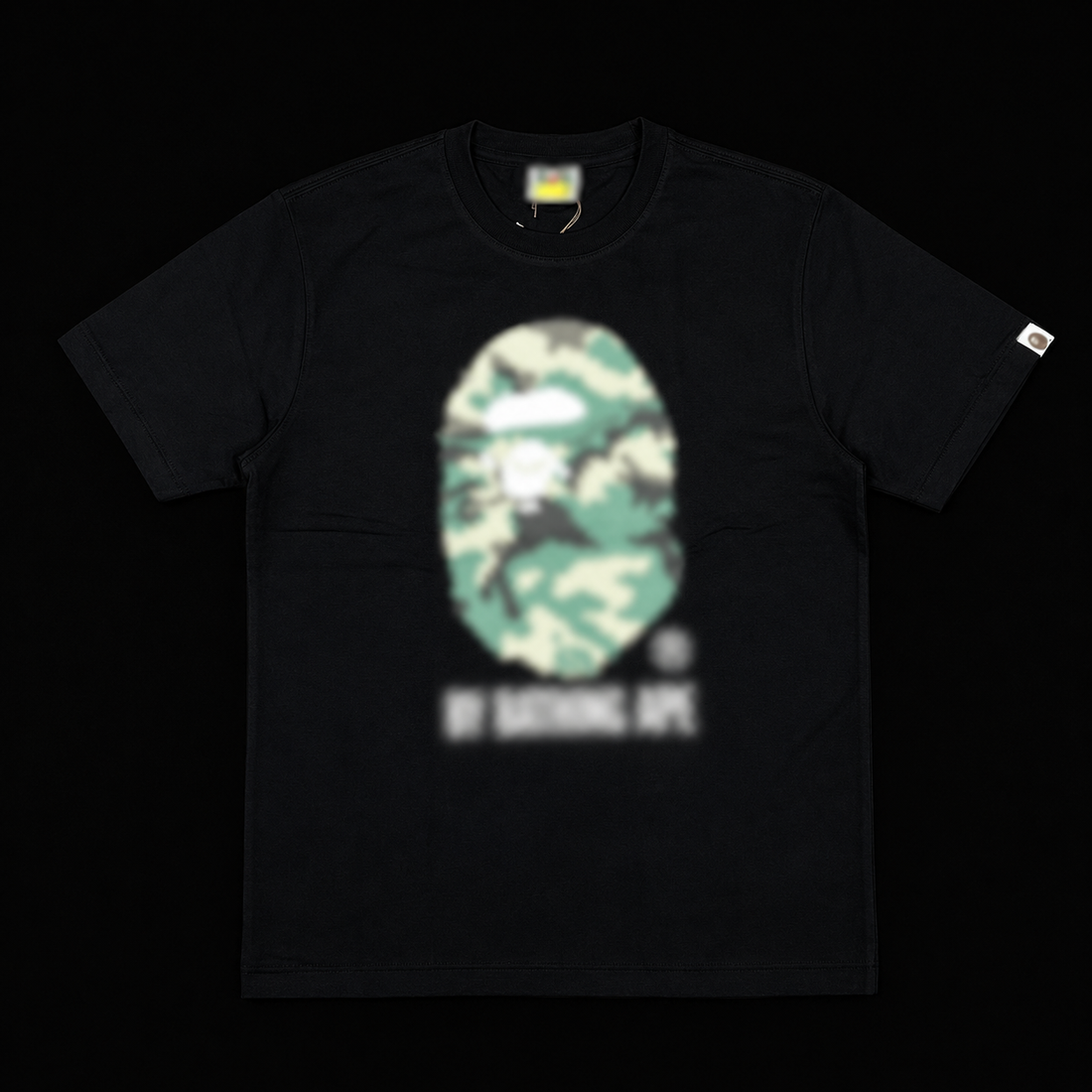 B4PE Glow Camo Ape Tee β Black