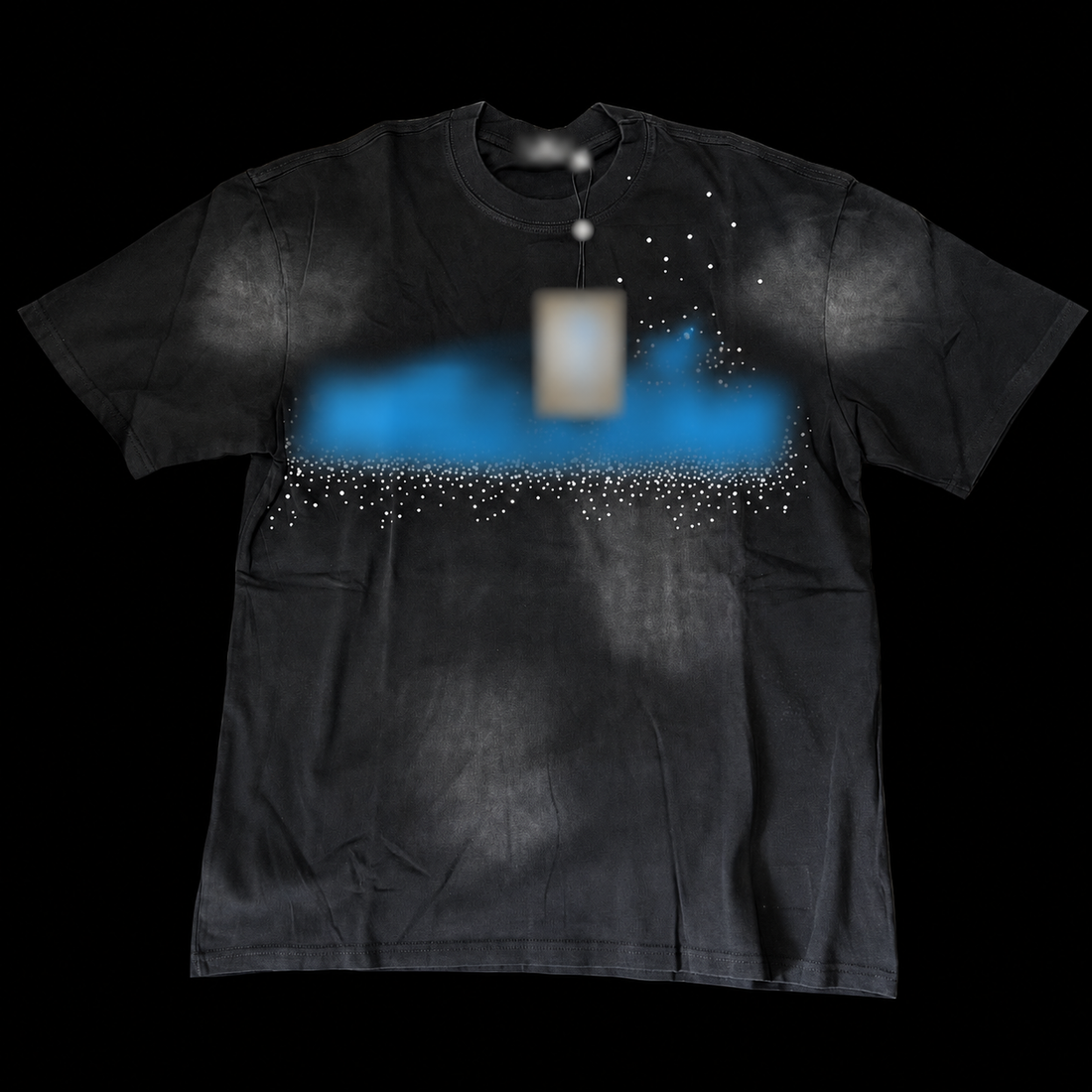 Crystal Cloud Tee — Washed Black