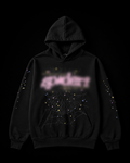SP1DER Web Hoodie — Black/Pink
