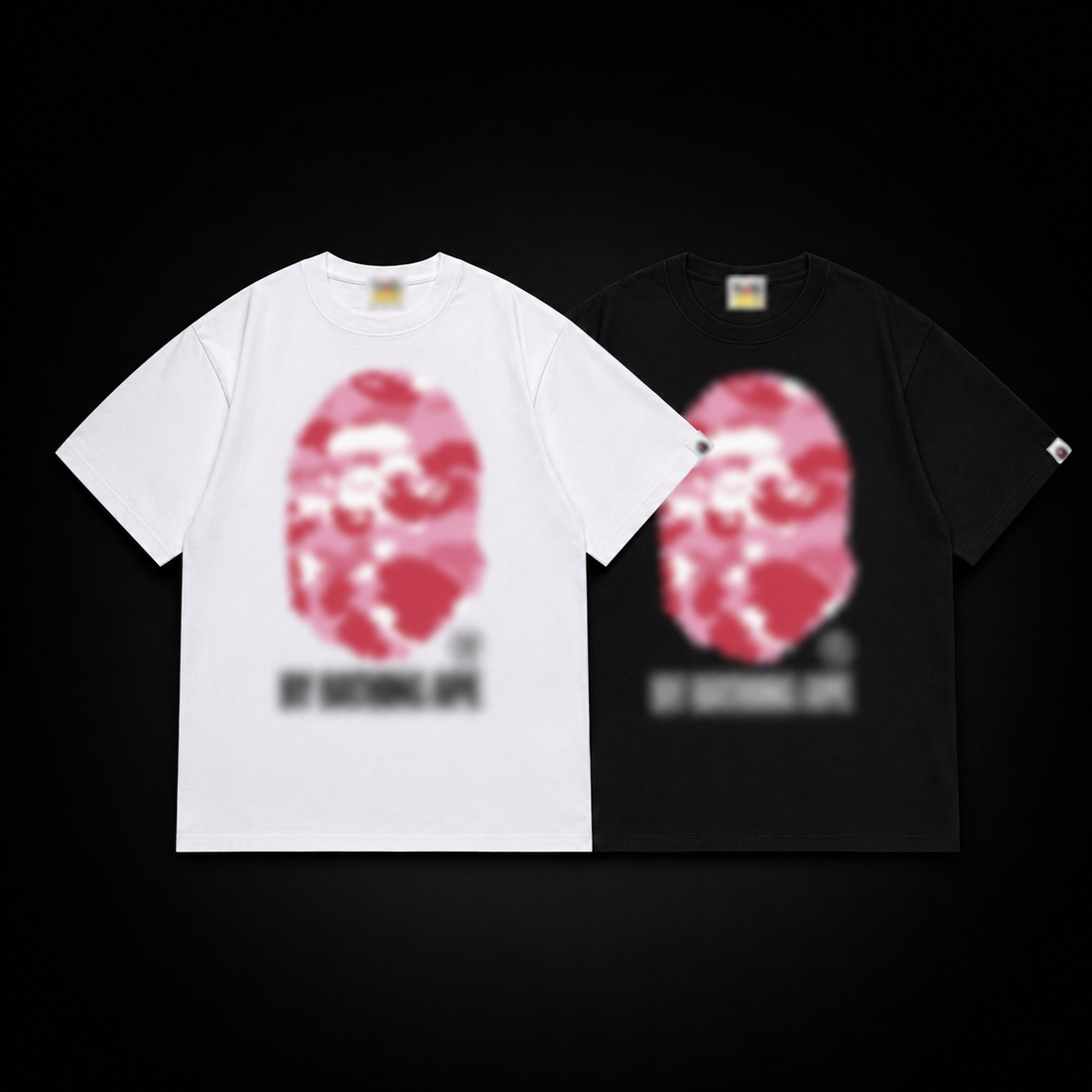 B4PE Pink Camo Ape Tee