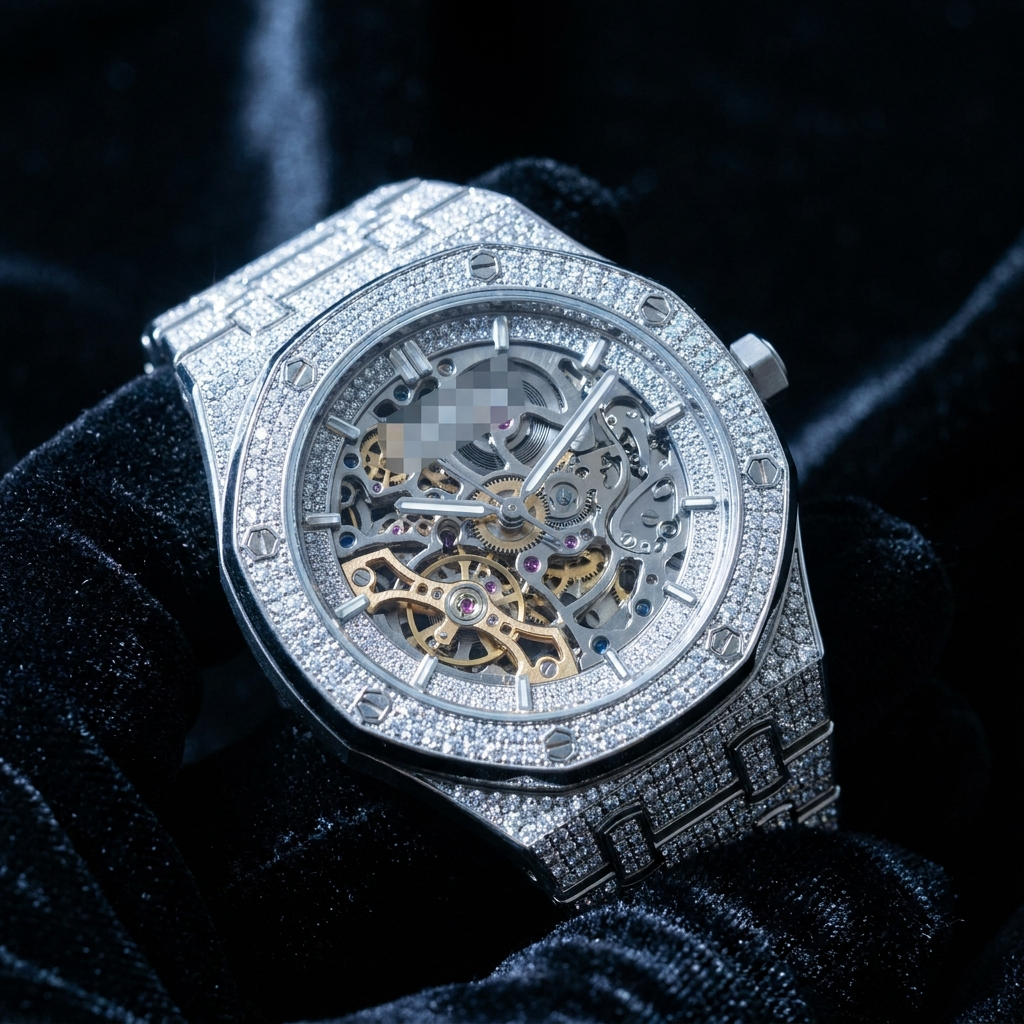 Iced Skeleton Watch Automatic